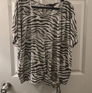 Zebra Print Women's Top